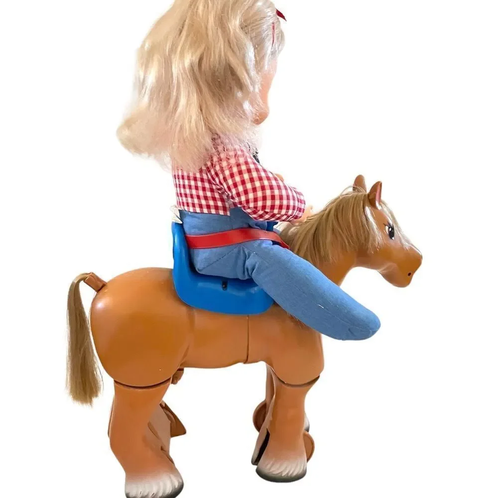 Vintage Ideal Doll Kit and her Horse Kaboodle Play Doll Pony 1984